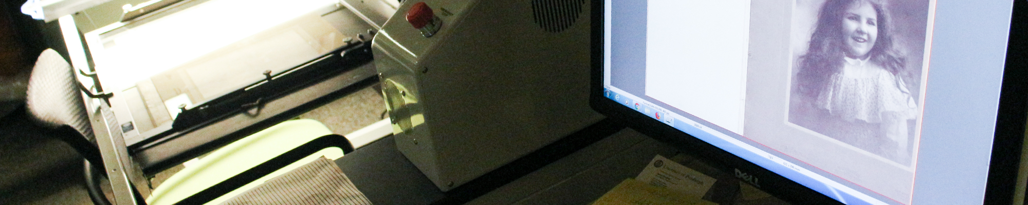 Using the Digibook scanner to scan a large photograph