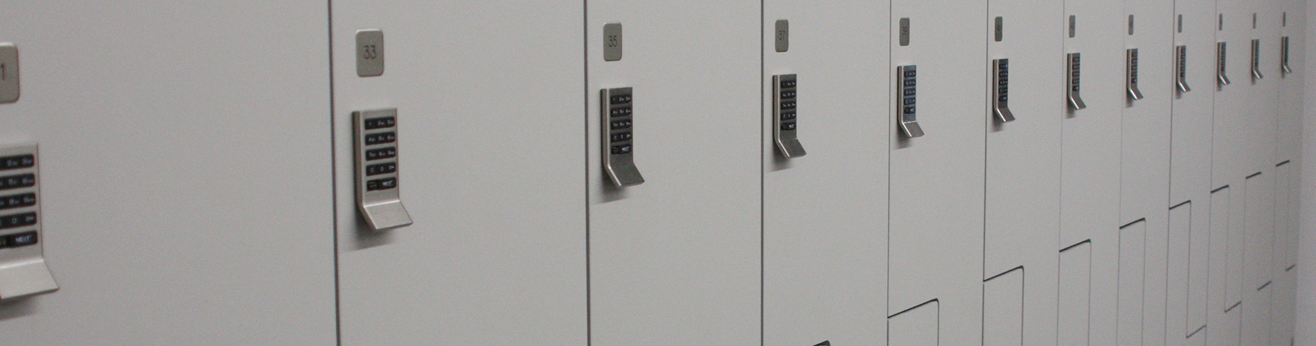 Self service lockers on third and fourth floor