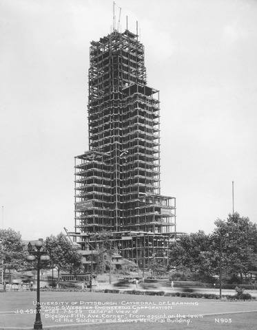 Cathedral of Learning Construction, July 31, 1929.