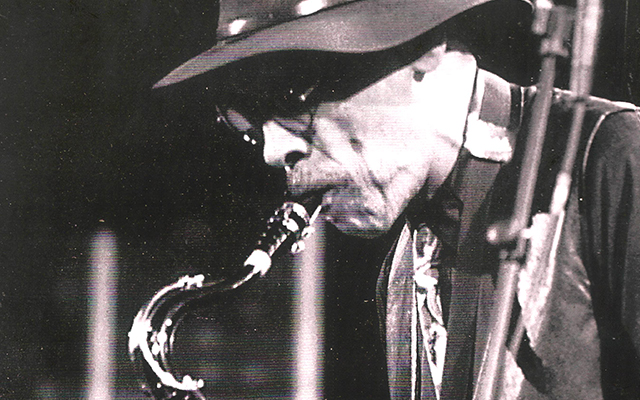 Sam Rivers playing the tenor saxophone