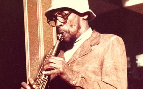 Sam Rivers playing the soprano saxophone