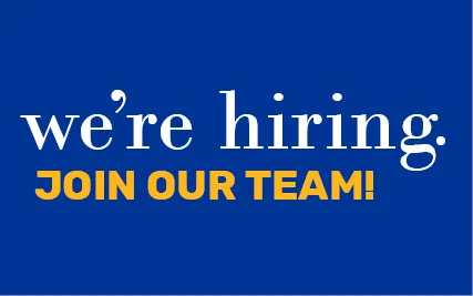 We're Hiring! Join our team!