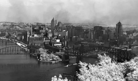 20th century city of Pittsburgh photograph from collection