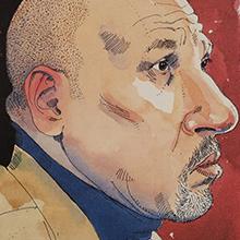 Illustration of August Wilson