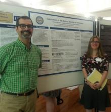 Jim Cassaro and Theresa Walker with Theresa's Poster