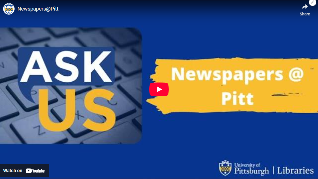 Newspapers@Pitt