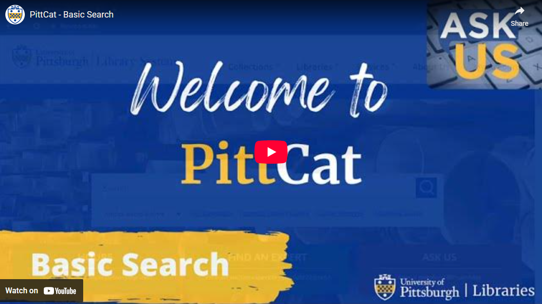 PittCat - Basic Search
