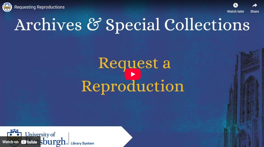 Requesting Reproductions