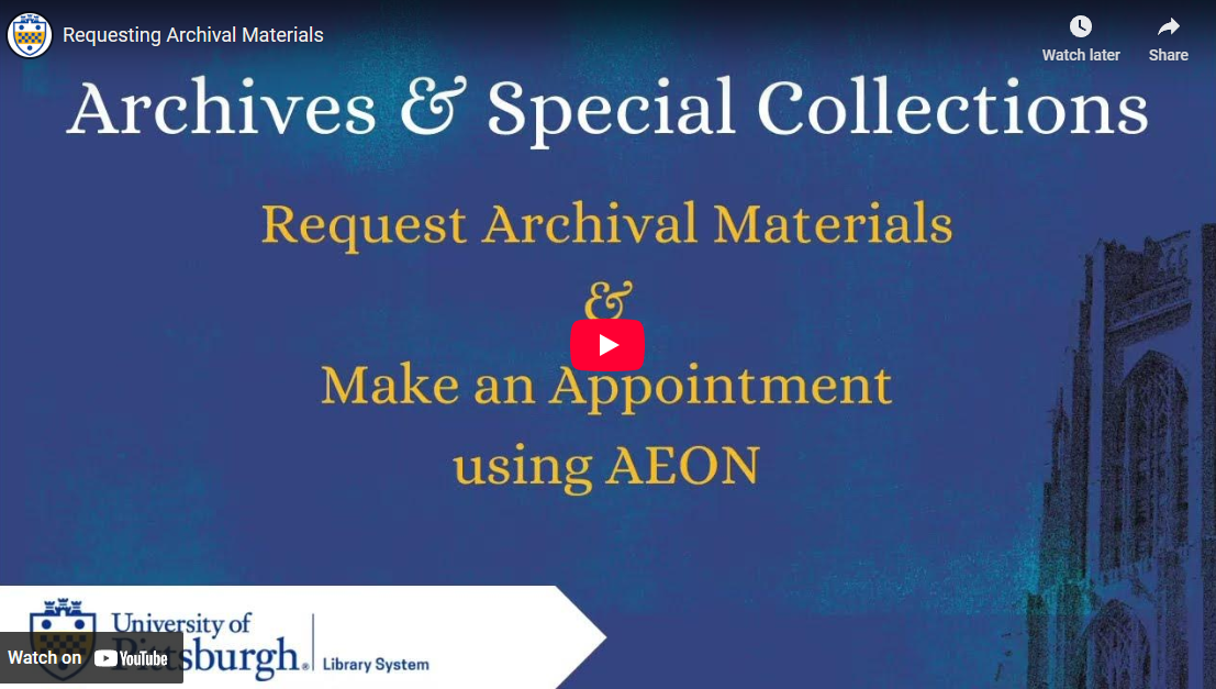 Requesting Archival Materials